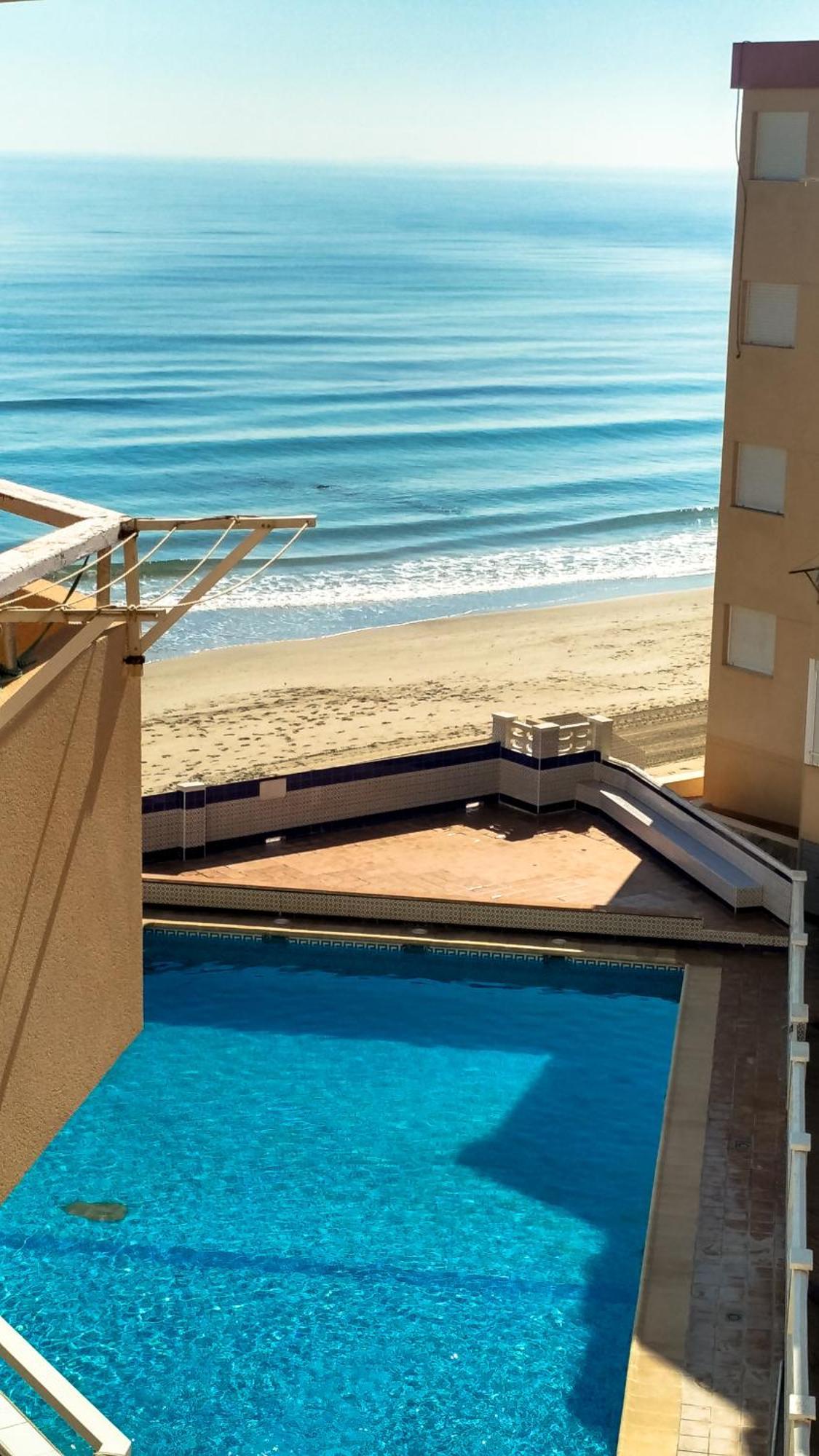 Bright Studio With The Seaview And Swimming Pool Apartamento La Manga del Mar Menor Exterior foto